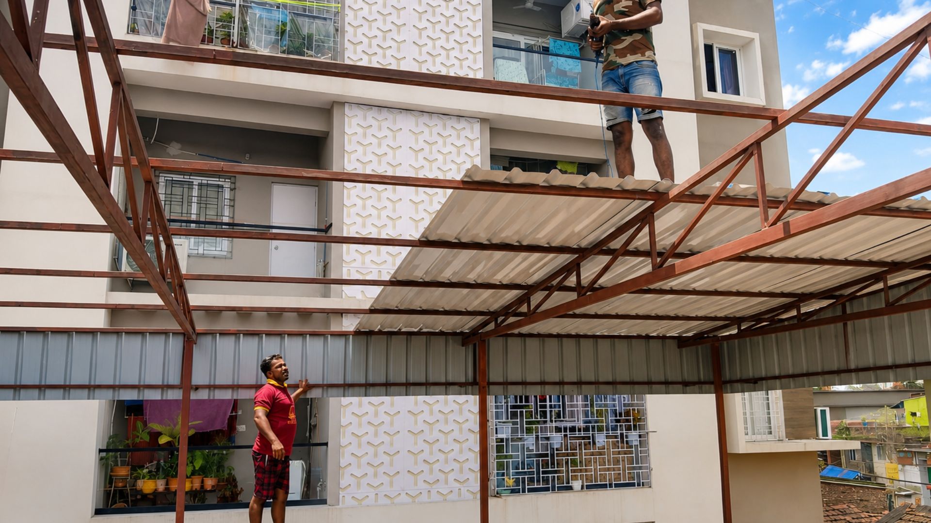 On-site Roof Fabrication by Radha Krishna Enterprise